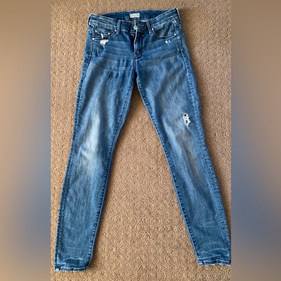 MOTHER stretchy denim skinny jeans size 26 - Picture 6 of 8